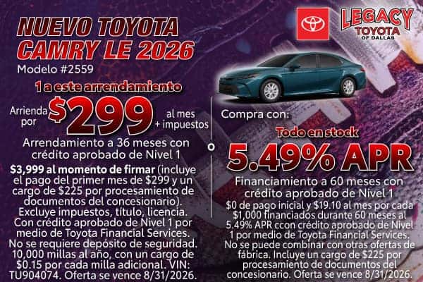 NUEVO CAMRY LE 2026