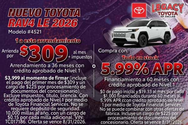 NUEVO RAV4 LE 2026