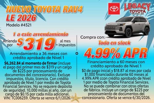 NUEVO RAV4 LE 2026