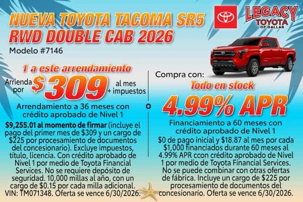 NUEVA TACOMA SR5 RWD Double Cab 2026