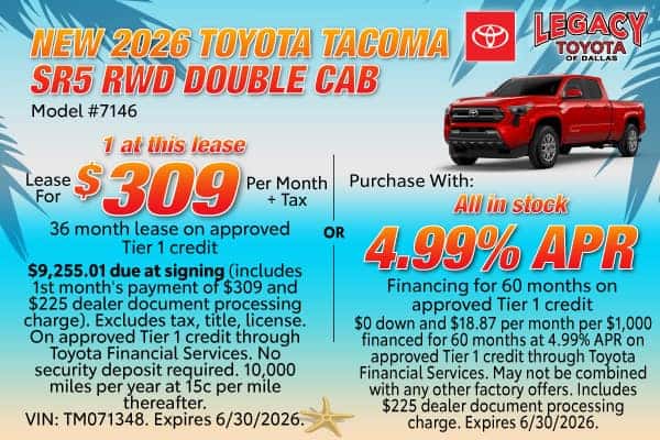 NEW 2026 TACOMA SR5 RWD Double Cab