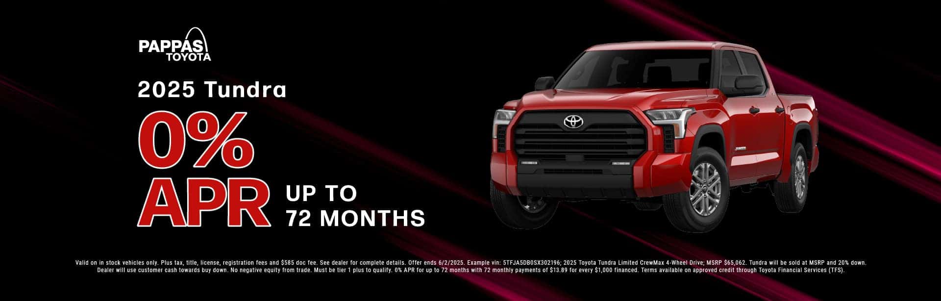 2025 Tundra May offer
