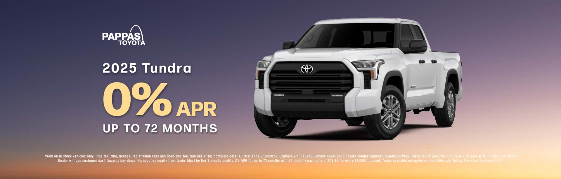 2025 Tundra June offer