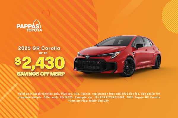2025 GR Corolla July offer