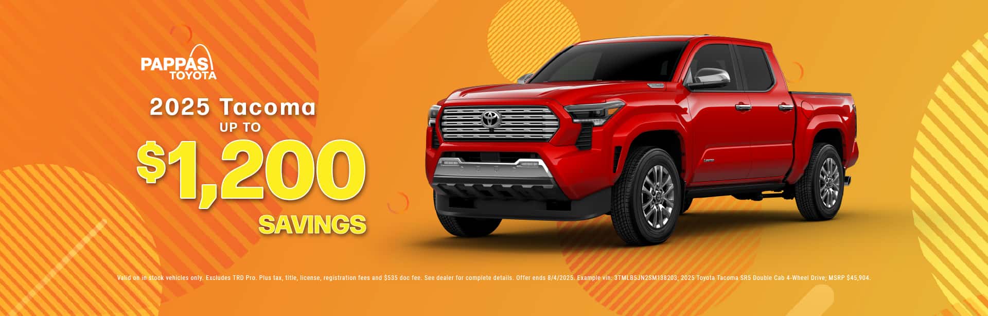 2025 Tacoma July offer