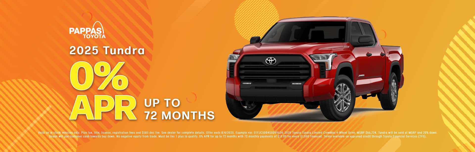 2025 Tundra July offer