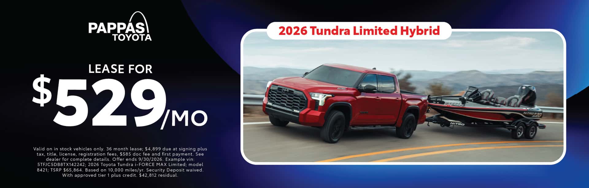 2026 Tundra Limited September offer