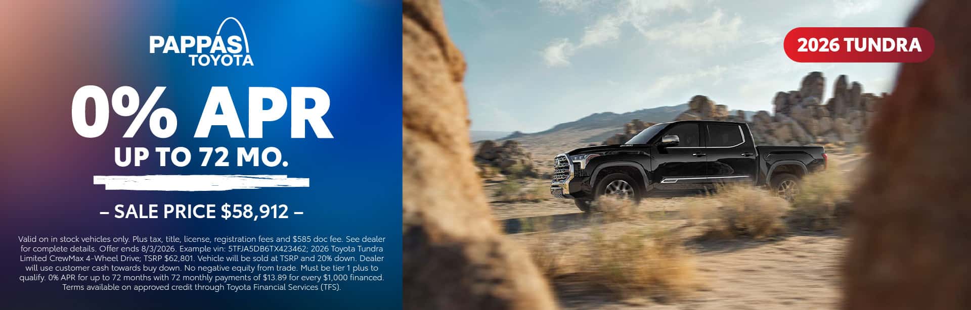2026 Tundra July offer