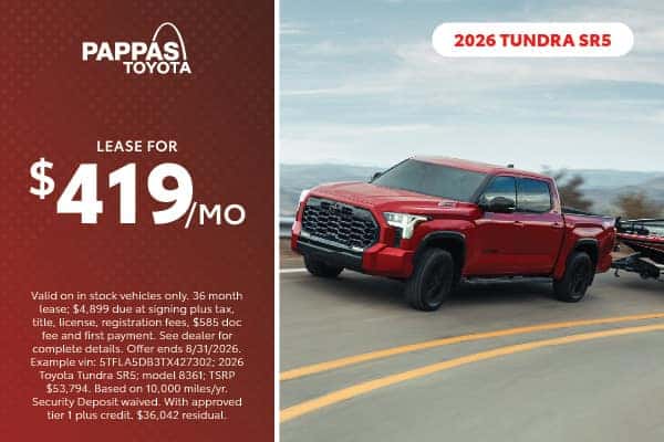 2026 Tundra SR5 August offer