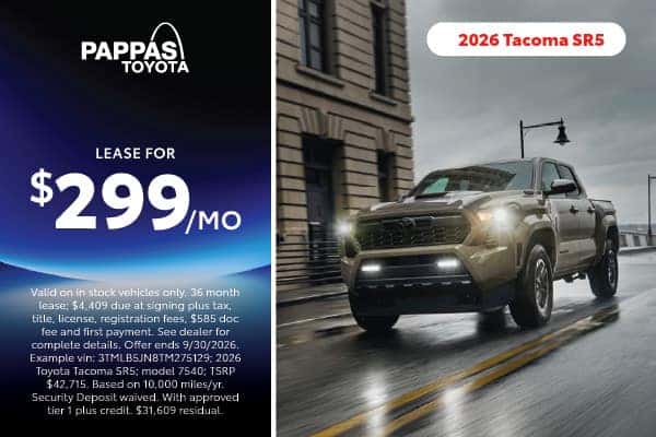 2026 Tacoma SR5 September offer