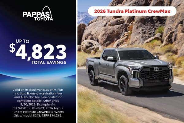 2026 Tundra Platinum September offer