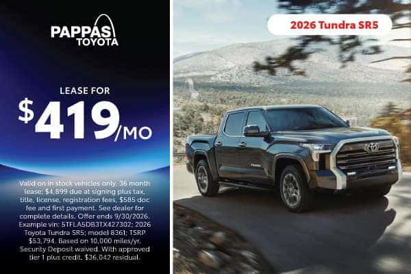 2026 Tundra SR5 September offer