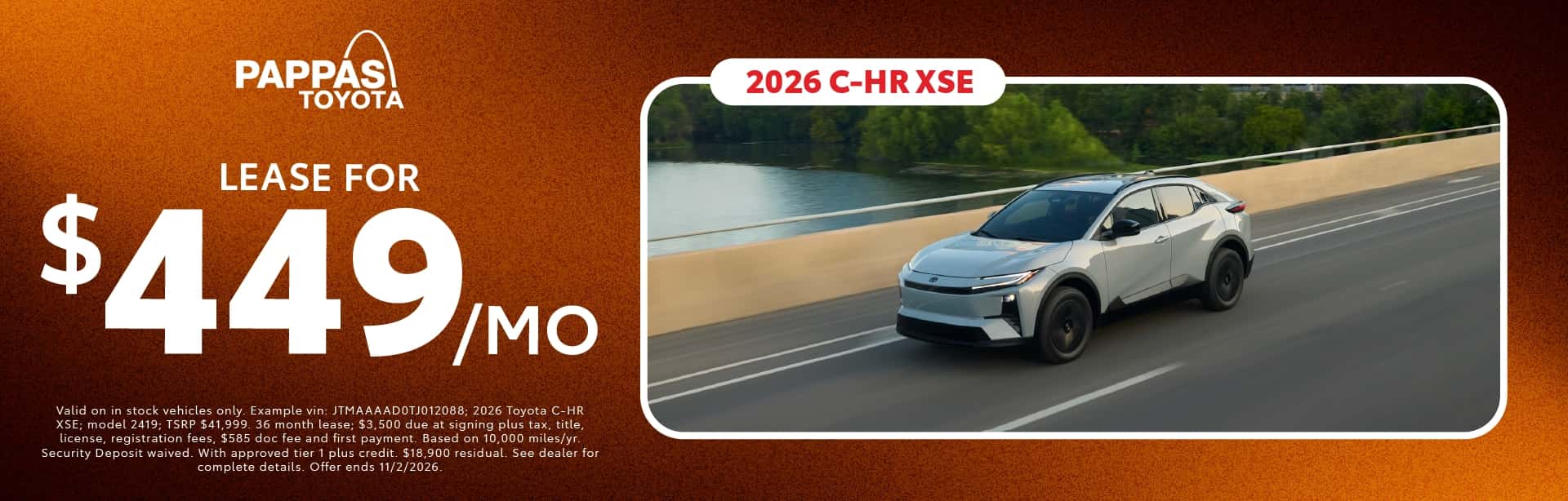 2026 C-HR October offer