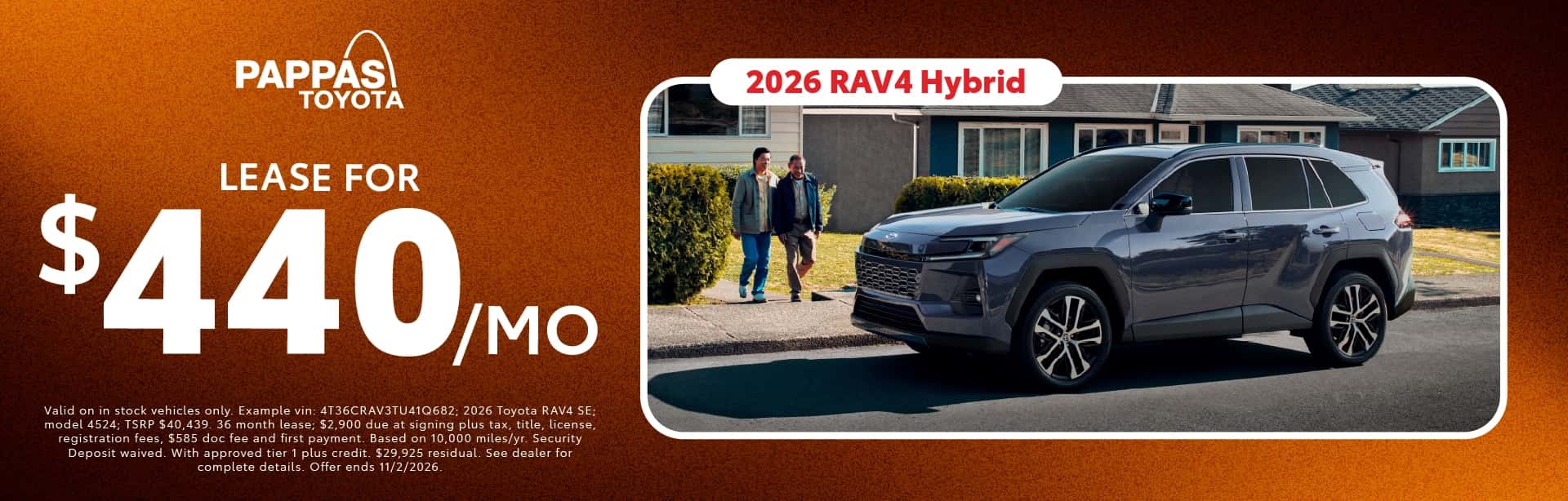 2026 RAV4 Hybrid October offer