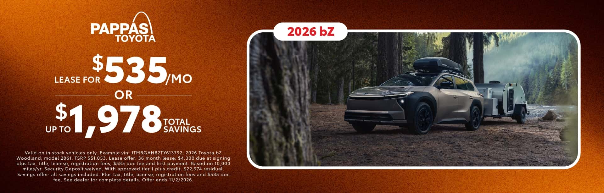 2026 bZ October offer