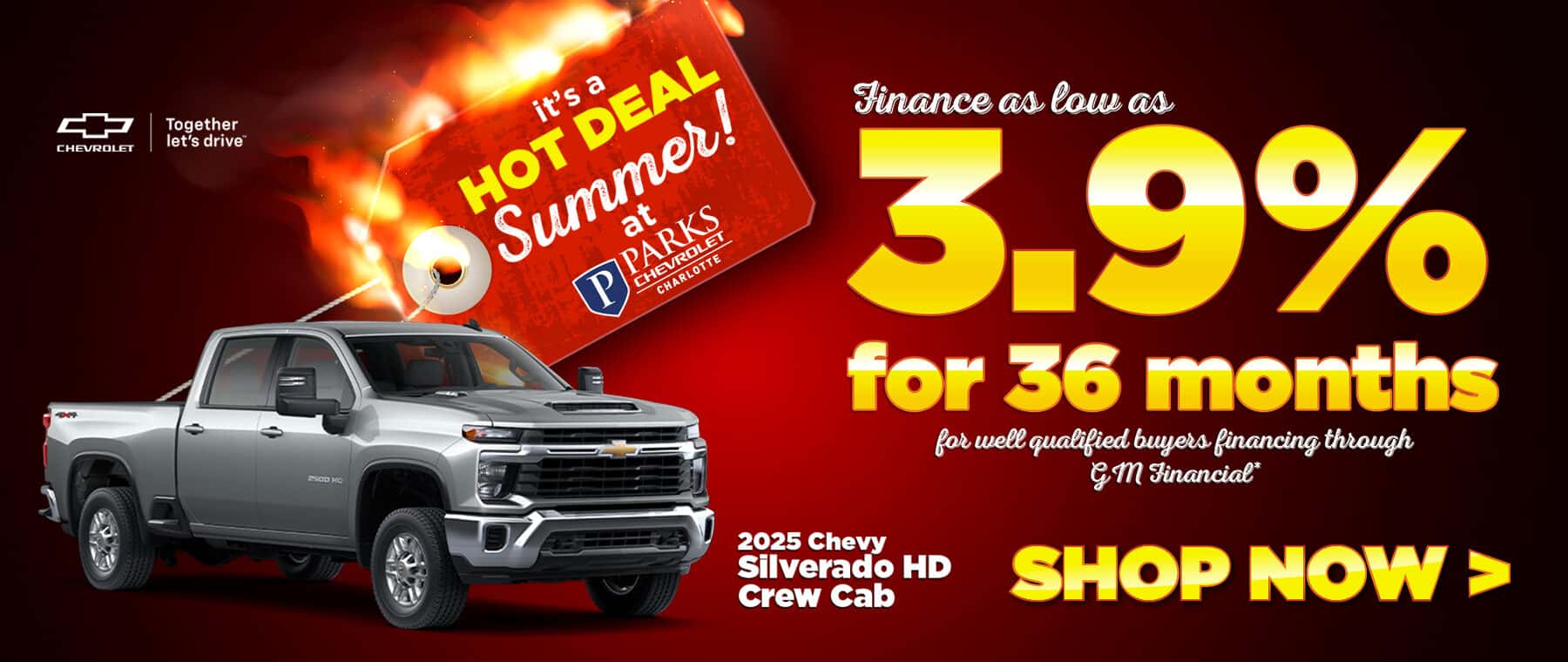 July Silverado HD Crew Special for Desktop - Parks Chevy Charlotte