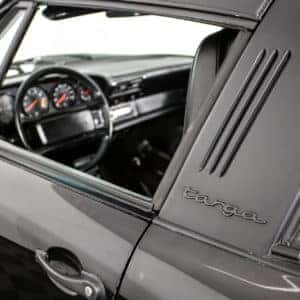 Porsche Steering Wheel as seen through drivers side window