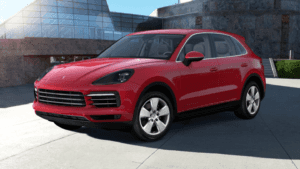 The 2021 Porsche Cayenne in Carmine Red