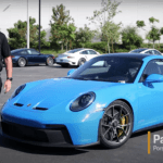 Porsche Ontario's Patrick Posey leading a video walkaround review of the 2022 Porsche 911 GT3.