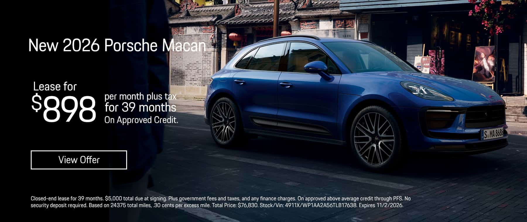 Porsche Macan Lease Special