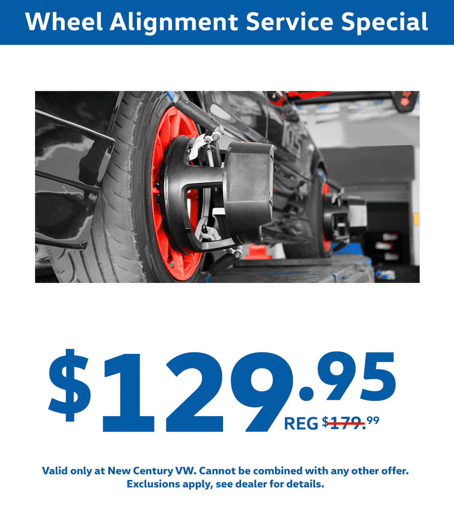 vw wheel alignment service special