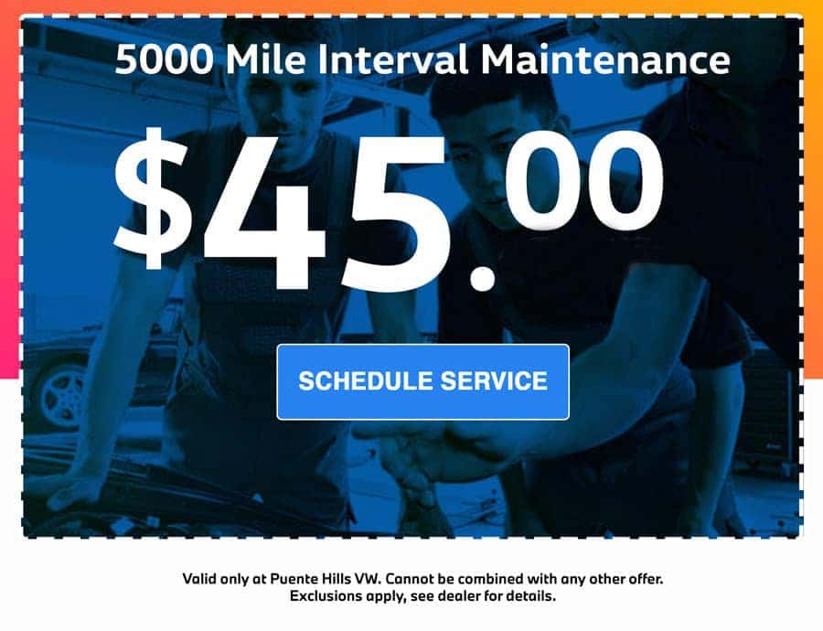 5000 mile interval maintenance