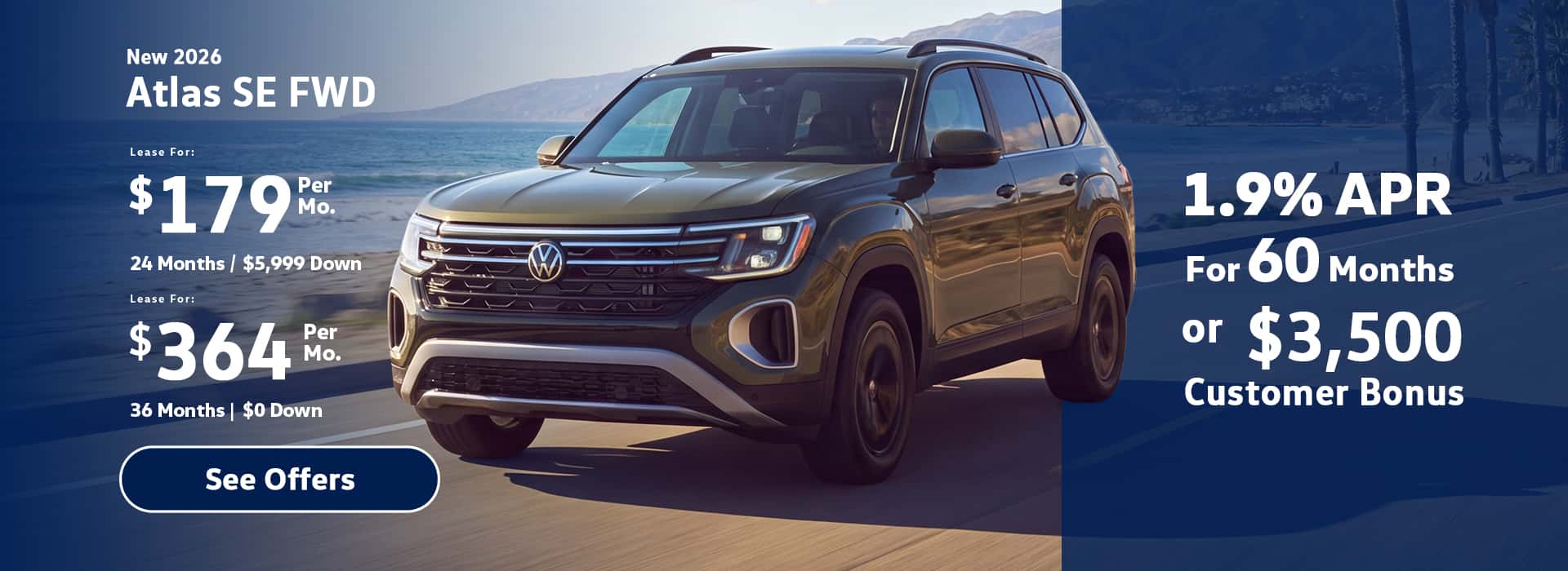 New VW Atlas lease special