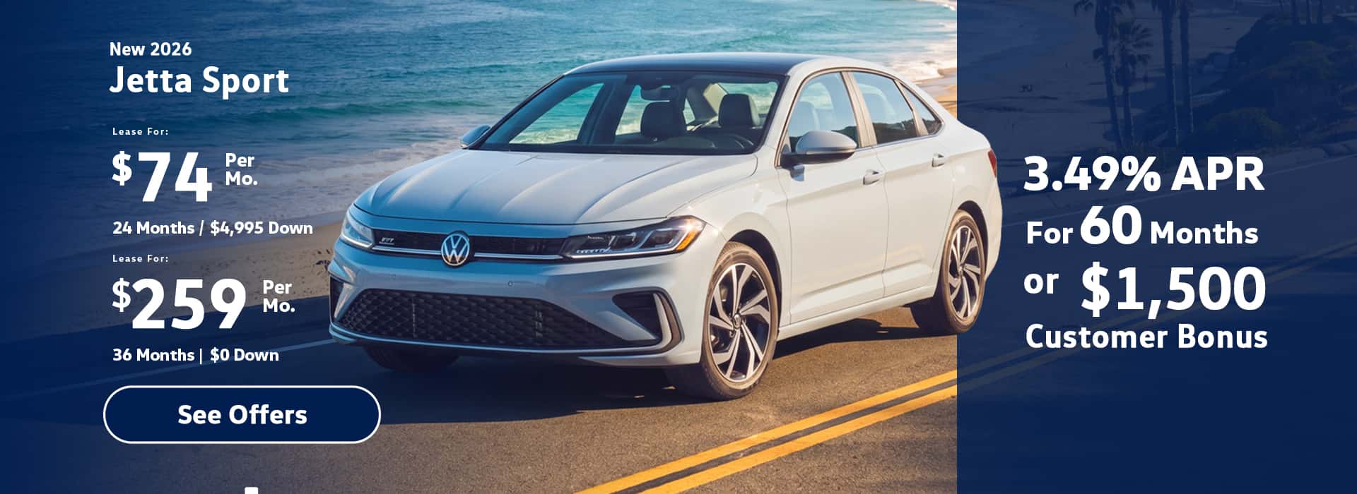 New VW Jetta Sport lease special