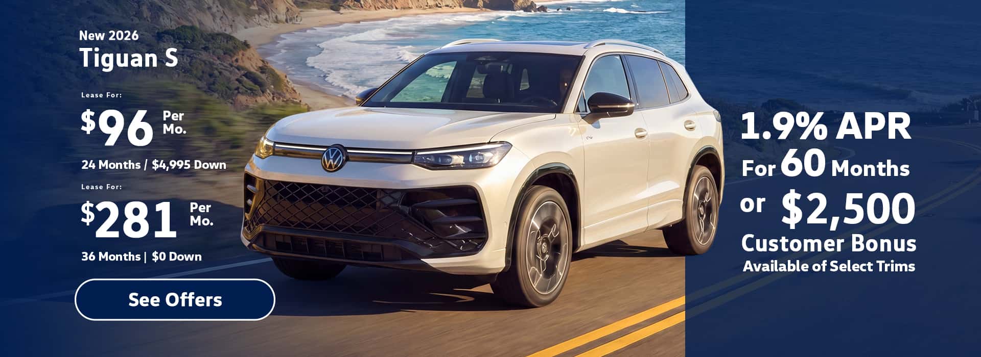 New VW Tiguan Lease Special