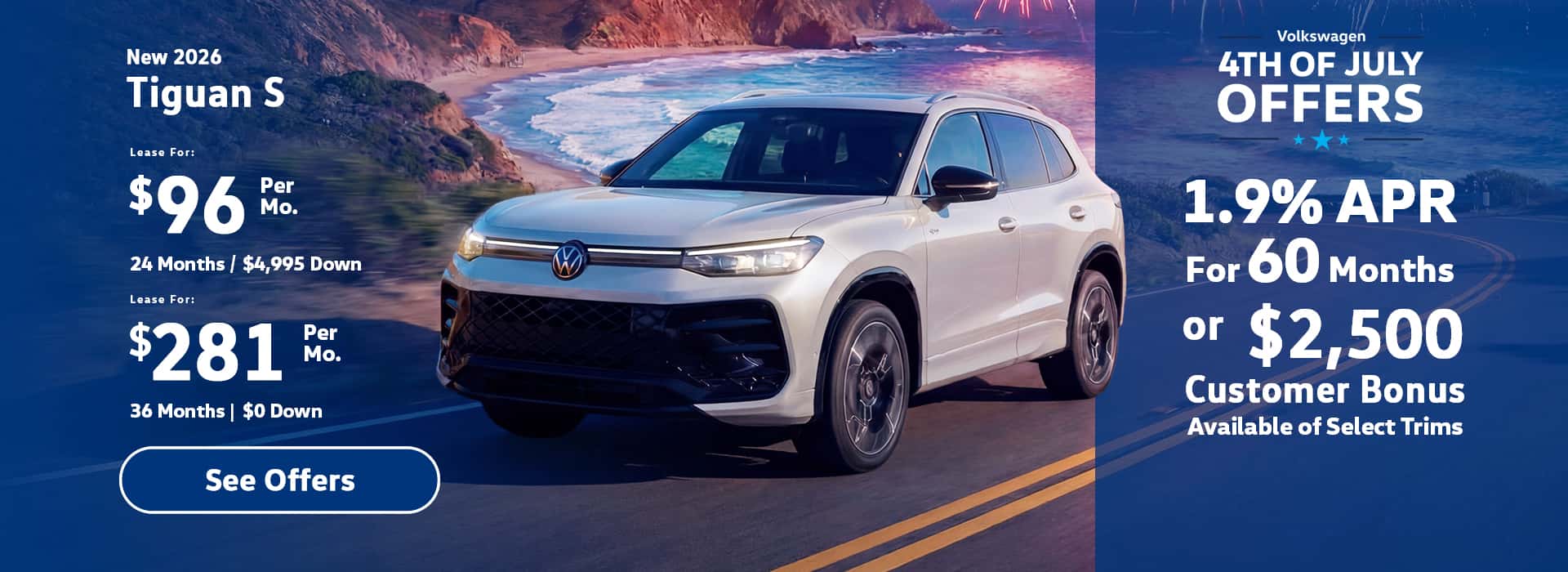 New VW Tiguan Lease Special
