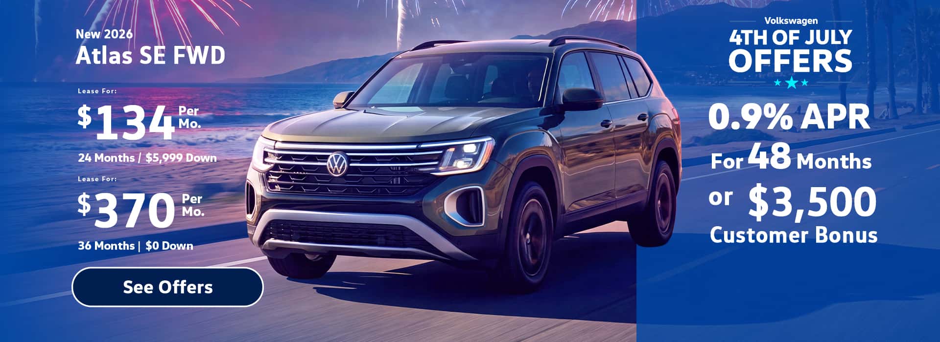 New VW Atlas Lease Special