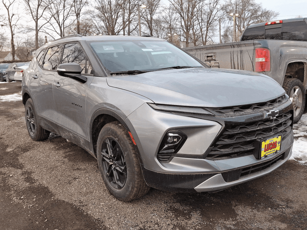 A Chevy Blazer parked in a parking lot.
