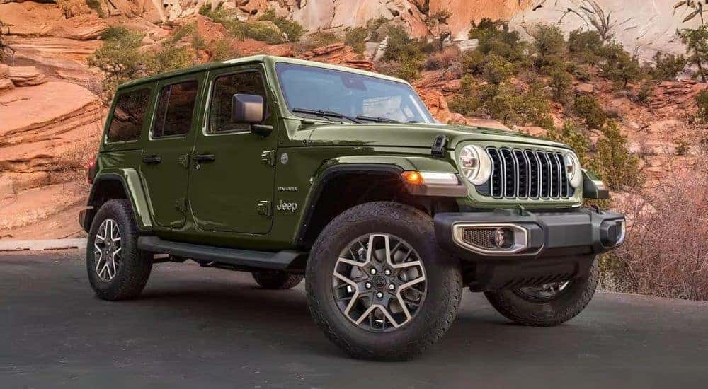 A green used 2024 Jeep Wrangler Unlimited for sale