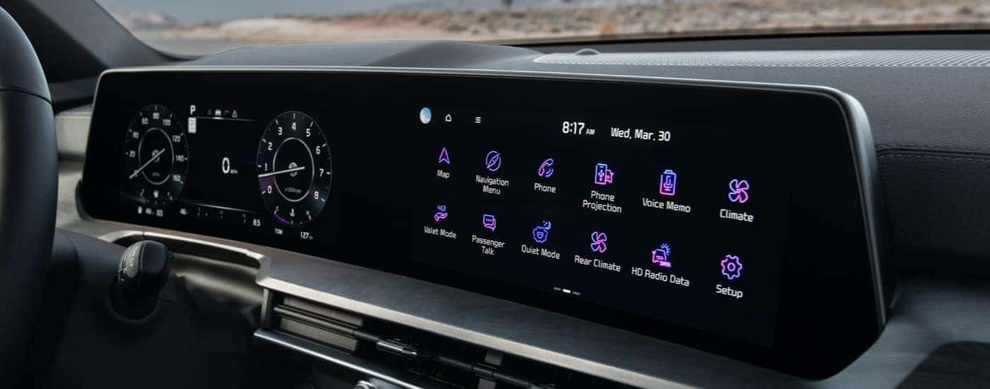 Infotainment system in a 2024 Kia Telluride