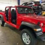Jeep in shop