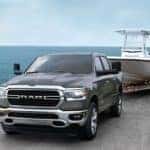 Gray 2020 1500 towing boat on coastline