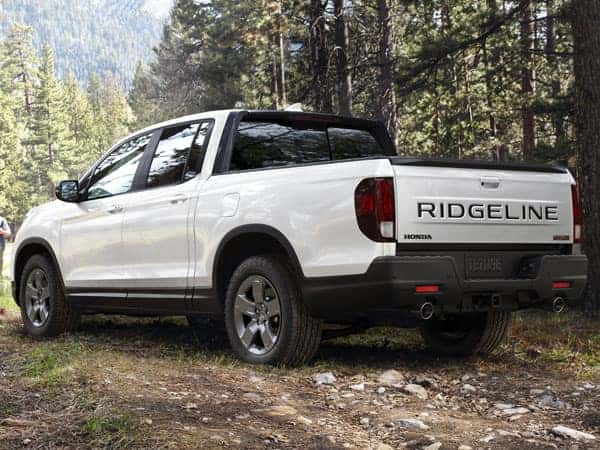2024 Honda Ridgeline TrailSport Tailgate and Rear Angle