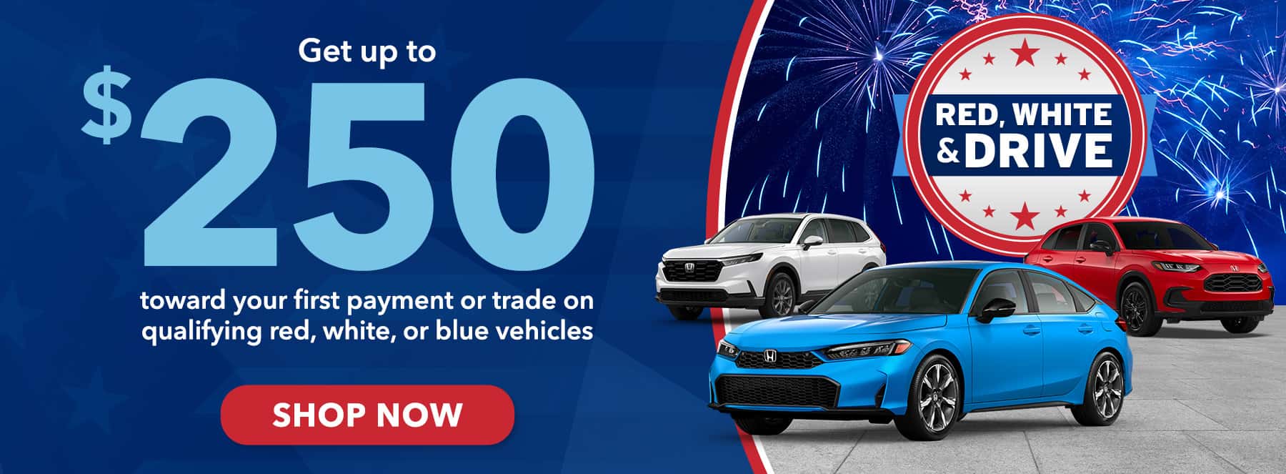 Red, White and Drive