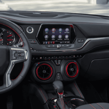 Interior view of the 2020 Chevrolet Blazer
