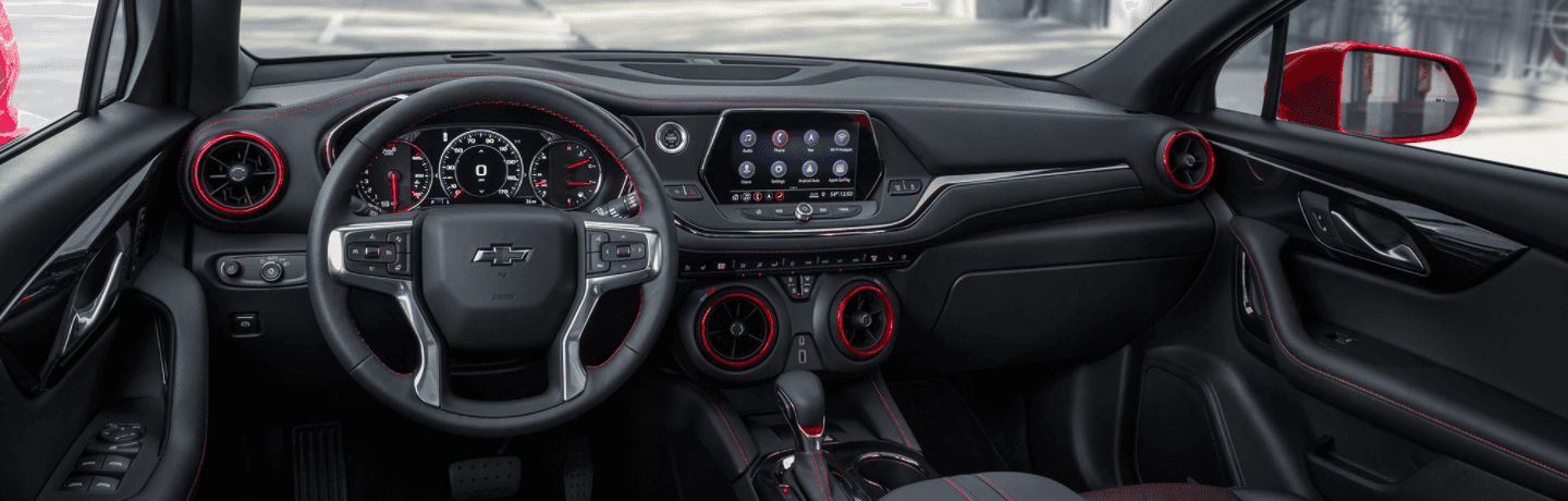 Interior view of the 2020 Chevrolet Blazer
