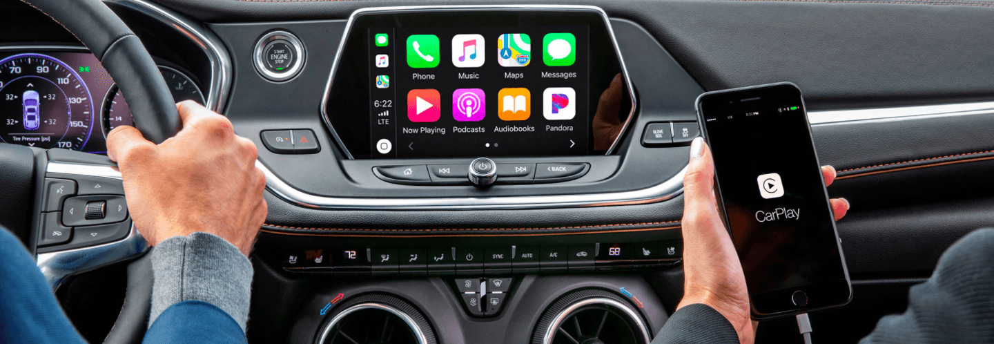 The New Blazer comes with the latest dashboard technology.