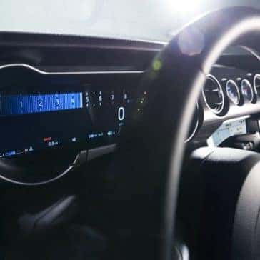 Picture of the 2020 Ford Mustang steering wheel view