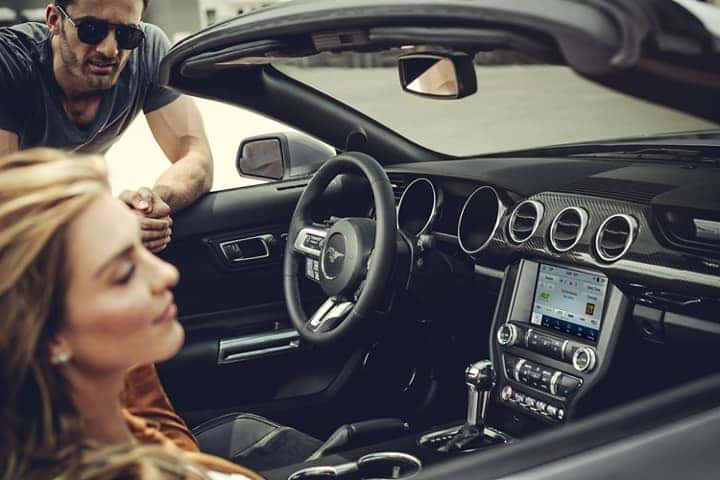 Pictures of the interior View of the 2020 Mustang