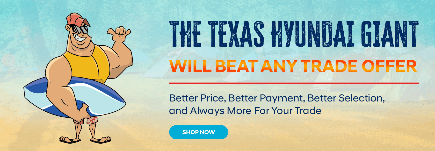 The Texas Hyundai Giant WILL BEAT ANY TRADE OFFER Better Price, Better Payment, Better Selection And Always More For Your Trade!
