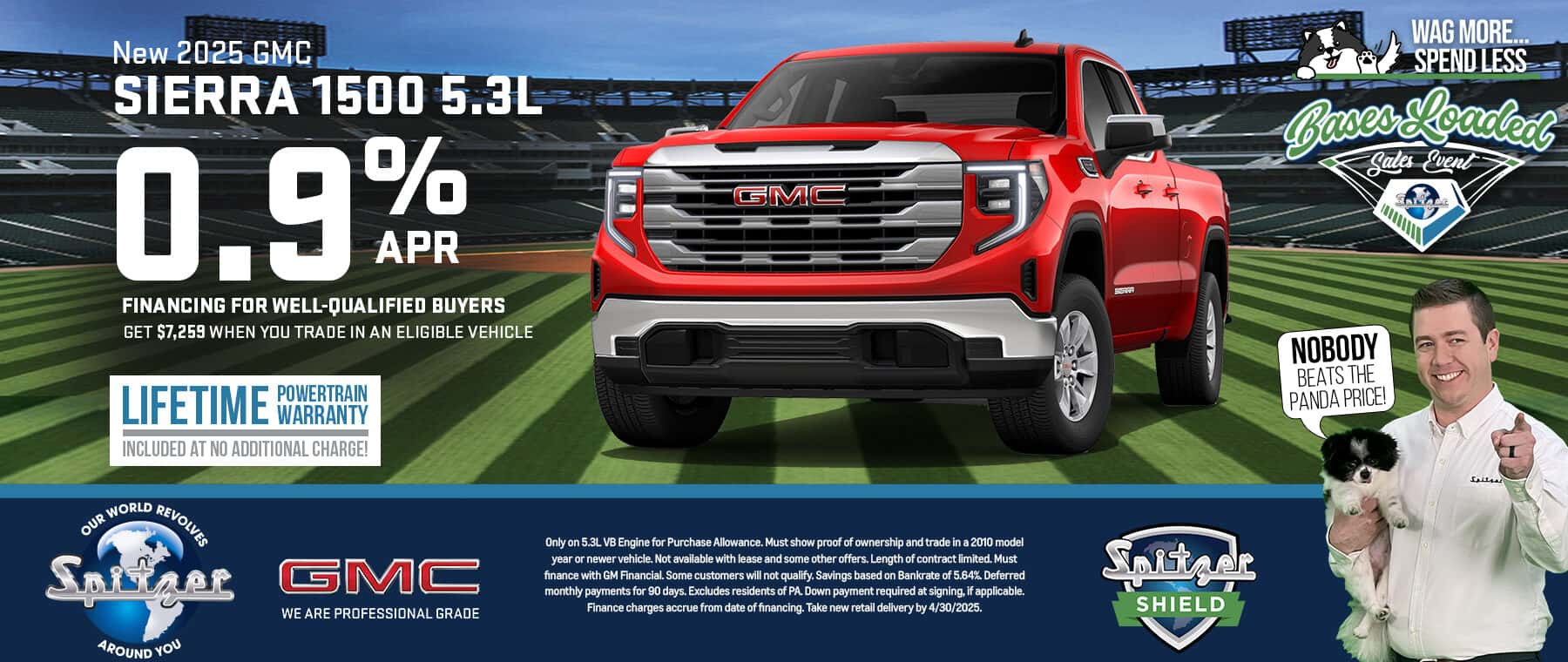 04.2025_Carrera_Get 0.9% APR Financing on New 2025 GMC Sierra 1500 5.3L Models!