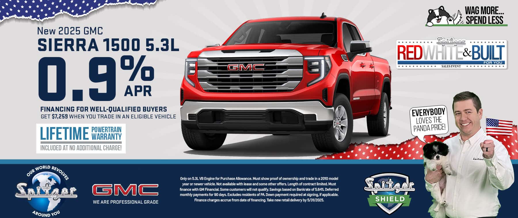 05.2025_Carrera_Get 0.9% APR Financing on New 2025 GMC Sierra 1500 5.3L Models!