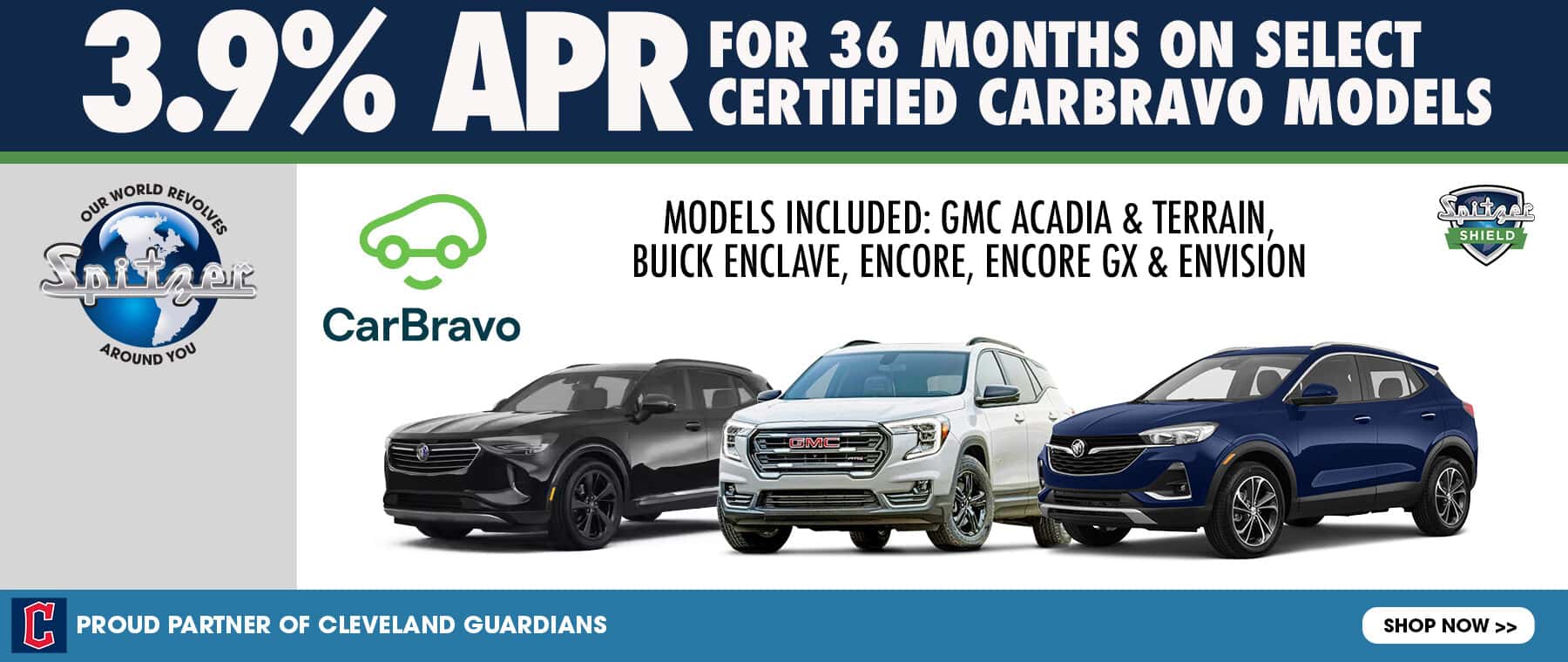 3.9% APR for 36 mo on Carbravo models