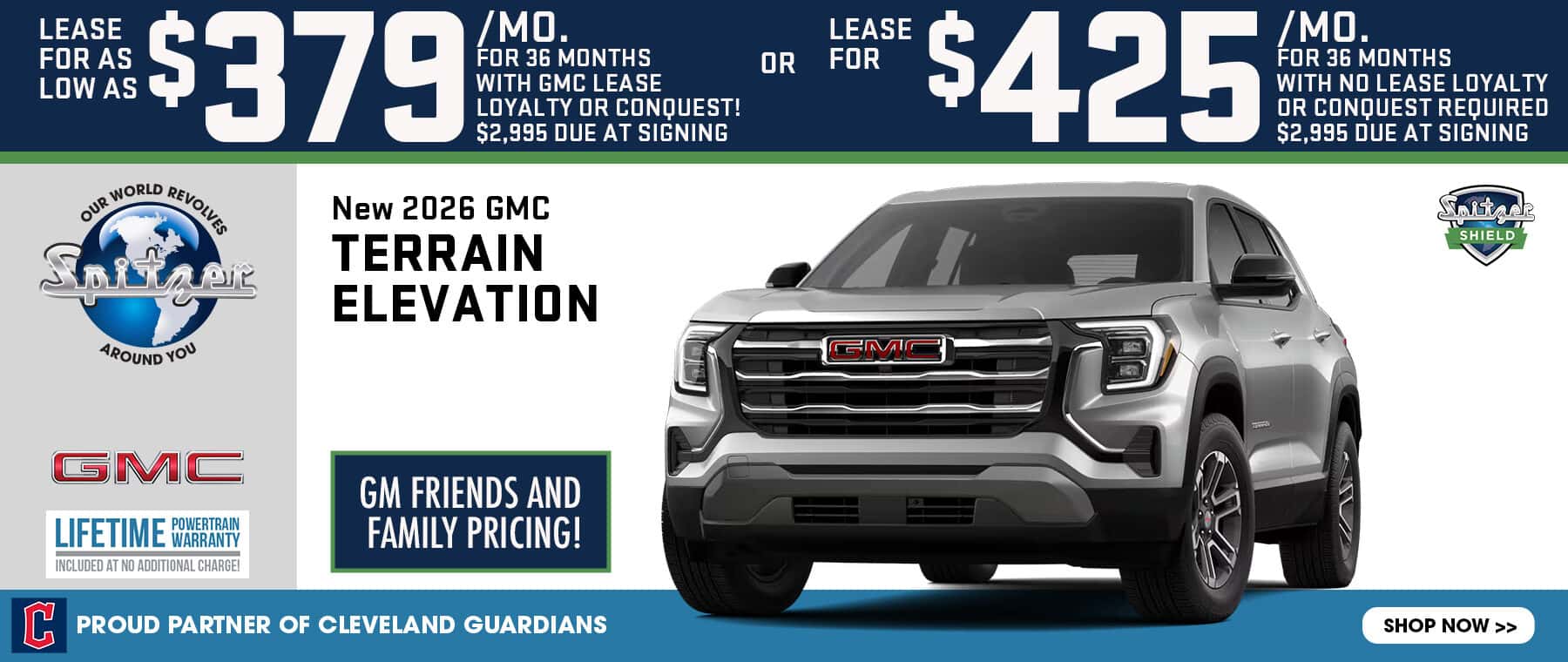 08.2026_GMC Terrain_Lease for $379 for 36mo w/ lease loyalty OR $425 with no lease loyalty