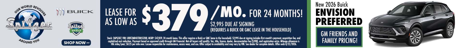 08.2026_Buick Envision_Lease for $379 for 24 mo