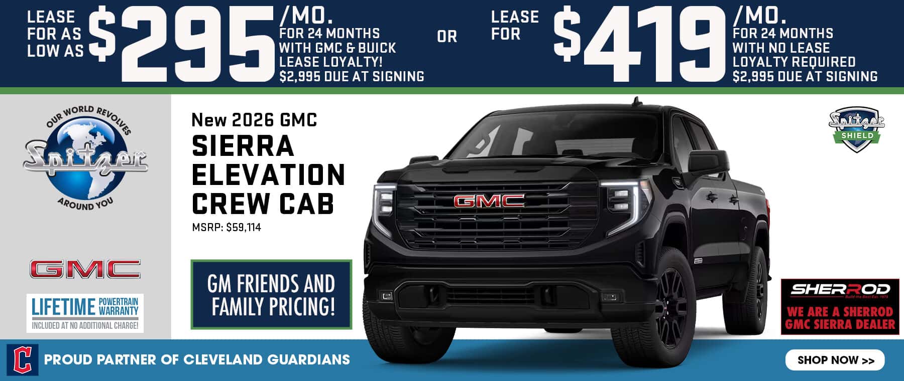 09.2026_GMC Sierra_Lease for $295 for 24 mo OR Lease for $419 for 24 mo